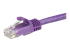 N6PATC1MPL - StarTech.com 1m CAT6 Ethernet Cable, 10 Gigabit Snagless RJ45 650MHz 100W PoE Patch Cord, CAT 6 10GbE UTP Network Cable w/Strain Relief, Purple, Fluke Tested/Wiring is UL Certified/TIA - Close up