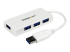 ST4300MINU3W - Startech 4 Port USB 3.0 Hub - Right-angle