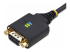 1P10FFCN-USB-SERIAL - StarTech.com 10ft (3m) USB to Null Modem Serial Adapter Cable, Interchangeable DB9 Screws/Nuts, COM Retention, USB-A to RS232, FTDI, Level-4 ESD Protection, Windows/macOS/ChromeOS/Linux - Close up
