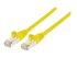 740708 - Intellinet Network Patch Cable, Cat7 Cable/Cat6A Plugs, 1m, Yellow, Copper, S/FTP, LSOH / LSZH, PVC, RJ45, Gold Plated Contacts, Snagless, Booted, Lifetime Warranty, Polybag - Right-angle