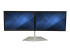 ARMDUOSS - Startech Dual Monitor Stand, Ergonomic Free Standing Dual Monitor Desktop Stand for two 24" VESA Mount Displays, Synchronized Height Adjustable, Double Monitor Pole Mount, Silver - Front