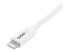 USBLT2MW - Startech 2m (6ft) Long White Apple 8-pin Lightning Connector to USB Cable for iPhone / iPod / iPad - Close up