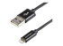 USBLT2MB - Startech 2m (6ft) Long Black Apple® 8-pin Lightning Connector to USB Cable for iPhone / iPod / iPad - Right-angle
