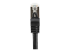N6SPAT1MBK - StarTech.com 1m CAT6 Ethernet Cable, 10 Gigabit Shielded Snagless RJ45 100W PoE Patch Cord, CAT 6 10GbE SFTP Network Cable w/Strain Relief, Black, Fluke Tested/Wiring is UL Certified/TIA - Close up