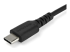 RUSB2CC2MB - StarTech.com 2m USB C Charging Cable, Durable Fast Charge & Sync USB 2.0 Type C to USB C Laptop Charger Cord, TPE Jacket Aramid Fiber M/M 60W Black, Samsung S10, S20 iPad Pro MS Surface - Right-angle