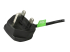PXT101UK - StarTech.com 6ft (1.8m) UK Computer Power Cable, 18AWG, BS 1363 to C13 Power Cord, 10A 250V, Black Replacement AC Power Cord, Monitor Power Cable, BS 1363 to IEC 60320 C13 Kettle Lead - Close up
