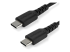 RUSB2CC2MB - StarTech.com 2m USB C Charging Cable, Durable Fast Charge & Sync USB 2.0 Type C to USB C Laptop Charger Cord, TPE Jacket Aramid Fiber M/M 60W Black, Samsung S10, S20 iPad Pro MS Surface - Right-angle