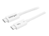 TBLT34MM50CW - StarTech.com 1.6ft (50cm) Thunderbolt 3 Cable, 40Gbps, 100W PD, 4K/5K Video, Thunderbolt-Certified, Compatible w/ TB4/USB 3.2/DisplayPort - Right-angle