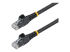 N6LPATCH2MBK - StarTech.com 2m LSZH CAT6 Ethernet Cable, 10 Gigabit Snagless RJ45 100W PoE Network Patch Cord with Strain Relief, CAT 6 10GbE UTP, Black, Individually Tested/ETL, Low Smoke Zero Halogen - Right-angle
