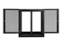 SRW18UHD - Eaton Tripp Lite Series 18U Wall Mount Rack Enclosure Server Cabinet Side Mount Wallmount - Right side
