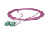 OM4RLCLC3M - Startech 3m (10ft) LC/LC (UPC) OM4 Multimode Fiber Optic Cable, OFNR - Right-angle