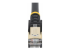 6ASPAT7MBK - Startech 7m CAT6A Ethernet Cable, 10 Gigabit Shielded Snagless RJ45 100W PoE Patch Cord, CAT 6A 10GbE STP Network Cable w/Strain Relief, Black, UL Certified Wiring/TIA - Close up
