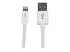 USBLT2MW - Startech 2m (6ft) Long White Apple 8-pin Lightning Connector to USB Cable for iPhone / iPod / iPad - Close up