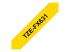 TZEFX631 - Brother TZe-FX631 - Black on yellow - Close up