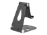 USPTLSTNDB - StarTech.com Phone and Tablet Stand, Foldable Universal Mobile Device Holder for Smartphones & Tablets, Adjustable Multi-Angle Viewing Ergonomic Cell Phone Stand for Desk, Portable, Black - Back