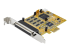PEX8S1050 - StarTech.com 8-Port PCI Express RS232 Serial Adapter Card, PCIe RS232 Serial Card, 16C1050 UART, Multiport Serial DB9 Controller/Expansion Card, 15kV ESD Protection, Windows & Linux - Left-angle