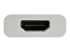 CDP2HDUCPW - StarTech.com USB C to HDMI 2.0 Adapter with Power Delivery, 4K 60Hz USB Type-C to HDMI Display/Monitor Video Converter, 60W PD Pass-Through Charging Port, Thunderbolt 3 Compatible, White - Left side