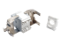 N238-001-GY-TFA - Eaton Tripp Lite Series Cat6a Keystone Jack with Dust Shutter, 180-Degree Toolless - Inside