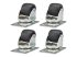 SRCASTER - Eaton Tripp Lite Series SmartRack Rolling Caster Kit, 4 pack - Back