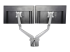 ARMSLIMDUOS - StarTech.com Desk Mount Dual Monitor Arm with USB & Audio, Grommet/Desk Clamp VESA Mount for up to 32 inch Displays, 2x USB, 2x 3.5mm audio, Ergonomic Full Motion Dual Monitor Arm, Silver - Back