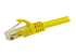 N6PATCH75YL - StarTech.com 75ft CAT6 Ethernet Cable, 10 Gigabit Snagless RJ45 650MHz 100W PoE Patch Cord, CAT 6 10GbE UTP Network Cable w/Strain Relief, Yellow, Wiring is UL Certified/TIA - Close up