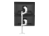 45-509-216 - Ergotron LX - Mounting kit (dual stacking arm, tall pole) - Back