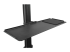 WKSTNCART - StarTech.com Mobile Workstation Cart with Monitor Mount, CPU/PC Holder, Keyboard Tray, Ergonomic Height Adjustable Desktop Computer Cart, Rolling Mobile Standing Workstation on Wheels - Close up
