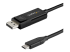 CDP2DP141MBD - StarTech.com 3ft/1m USB C to DisplayPort 1.4 Cable 8K 60Hz/4K, Bidirectional DP to USB-C or USB-C to DP Reversible Video Adapter Cable, HBR3/HDR/DSC, USB Type C/Thunderbolt 3 Monitor Cable - Right-angle