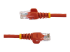 45PAT1MRD - Startech 1m Red Cat5e / Cat 5 Snagless Patch Cable - Multi-angle
