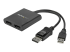 MSTDP122DP - StarTech.com 2-Port Multi Monitor Adapter, DisplayPort 1.2 MST Hub, Dual 4K 30Hz or 1080p, USB Bus Powered, Video Splitter for Extended Desktop Mode on Windows Only, DP to 2x DP MST Hub - Right-angle