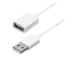 USBEXTPAA1MW - StarTech.com 1m White USB 2.0 Extension Cable Cord - Right-angle