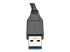 U324-06N-BK - Eaton Tripp Lite Series USB 3.0 SuperSpeed Extension Cable (A M/F), Black, 6-in. (15.24 cm) - Close up