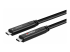43399 - Lindy - USB cable - 24 pin USB-C (M) to 24 pin USB-C (M) - Right-angle
