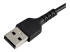 RUSBLTMM30CMB - StarTech.com 12 in(30cm) Durable Black USB-A to Lightning Cable, Heavy Duty Rugged Aramid Fiber USB Type A to Lightning Charger/Sync Power Cord, Apple MFi Certified iPad/iPhone 12 Pro Max - Right-angle