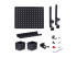 1612B-DESK-PEGBOARD - Startech Clamp-On Pegboard with Accessories, 16.5 x 12.5in (42 x 32cm), Steel Pegboard, Desktop Storage Organizer, Desk Mount Peg Board, Black - Front