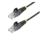 N6PAT300CMBKS - StarTech.com 3m Slim LSZH CAT6 Ethernet Cable, 10 Gigabit Snagless RJ45 100W PoE Patch Cord, CAT 6 10GbE UTP Network Cable w/Strain Relief, Black, Fluke Tested/ETL, Low Smoke Zero Halogen - Right-angle