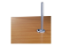 40962 - Lindy Desk Clamp Pole - Right-angle