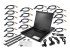 RKCONS1916K - StarTech.com 16 Port Rackmount KVM Console with 6ft Cables, Integrated KVM Switch with 19" LCD Monitor, Fully Featured 1U LCD KVM Drawer- OSD KVM, Durable 50,000 MTBF, USB + VGA Support - Right-angle