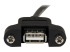USBPNLAFAM2 - StarTech.com 2 ft Panel Mount USB Cable A to A F/M - Close up