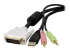DVID4N1USB15 - StarTech.com 1 5ft / 4m 4-in-1 USB Dual Link DVI-D KVM Switch Cable w/ Audio & Microphone (DVID4N1USB15) - Close up