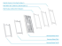 WL15-650WH1 - Neomounts - Mounting kit (wall mount, 6 panels) - Left-angle