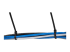 CBMZT10B - Startech 10"(25cm) Cable Ties, 1/8"(4mm) wide, 2-5/8"(68mm) Bundle Diameter, 50lb(22kg) Tensile Strength, Nylon Self Locking Zip Ties w/ Curved Tip, 94V-2/UL Listed, 100 Pack, Black - Front