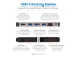 U442-DOCK5D-GY - Eaton Tripp Lite Series USB C Docking Station USB Hub 4k w/ HDMI, Gbe Gigabit Ethernet, SD Card Reader, PD Charging - Multi-angle