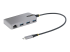 5G3AGBB-USB-C-HUB - StarTech.com 3-Port USB-C Hub with Ethernet, 3x USB-A Ports, Gigabit Ethernet, USB 3.0 5Gbps, Bus-Powered, USB Type-C Hub w/GbE and 1ft/30cm Long Cable, Portable Laptop USB C Hub Adapter - Left-angle