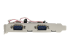 PEX4S553 - StarTech.com 4 Port Native PCI Express RS232 Serial Adapter Card with 16550 UART - Left side