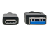 U428-C03-G2 - Eaton Tripp Lite Series USB-C to USB-A Cable (M/M), USB 3.2 Gen 2 (10 Gbps), USB-IF Certified, Thunderbolt 3 Compatible, 3 ft. (0.91 m) - Close up