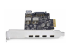 PS4C3IA3-USB-C-CARD - Startech 5-Port USB PCIe Card, USB 3.2 10Gbps, PCI Express Card with 4x USB-C Ports, 1x USB-A Internal Port, USB PCIe Controller Card, Windows/macOS/Linux - Close up