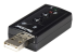 ICUSBAUDIO7 - StarTech Virtual 7.1 USB Stereo Audio Adapter External Sound Card - Back