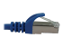 N262-S15-BL - Eaton Tripp Lite Series Cat6a 10G Snagless Shielded Slim STP Ethernet Cable (RJ45 M/M), PoE, Blue, 15 ft. (4.6 m) - Close up