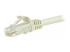 N6PATC7MWH - Startech 7m CAT6 Ethernet Cable, 10 Gigabit Snagless RJ45 650MHz 100W PoE Patch Cord, CAT 6 10GbE UTP Network Cable w/Strain Relief, White, Wiring is UL Certified/TIA - Close up